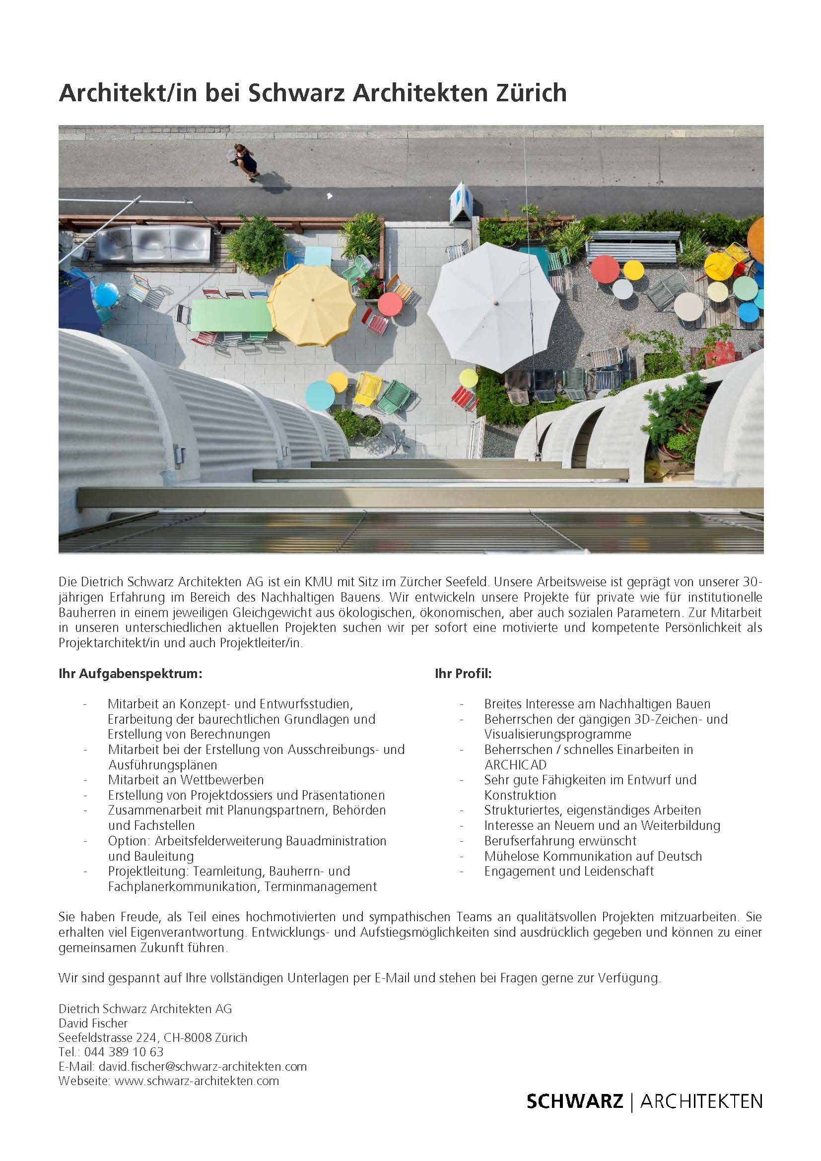 Praktium/Job Inserat