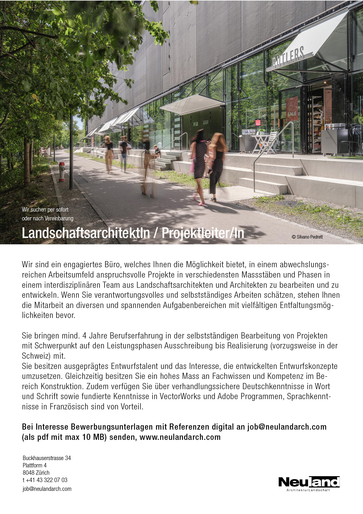 Praktium/Job Inserat