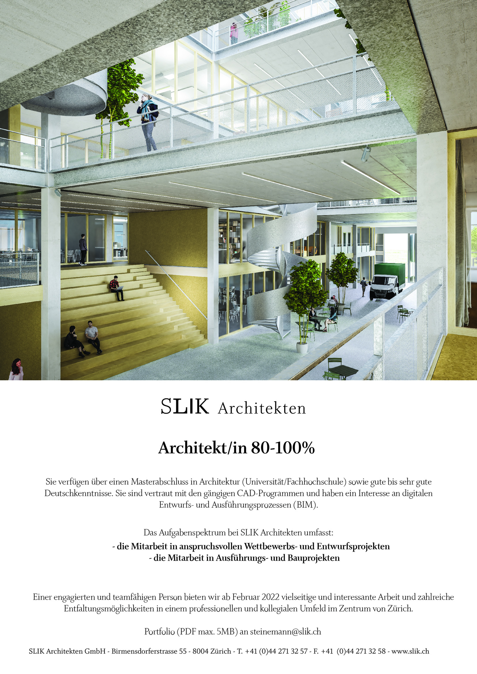 Praktium/Job Inserat