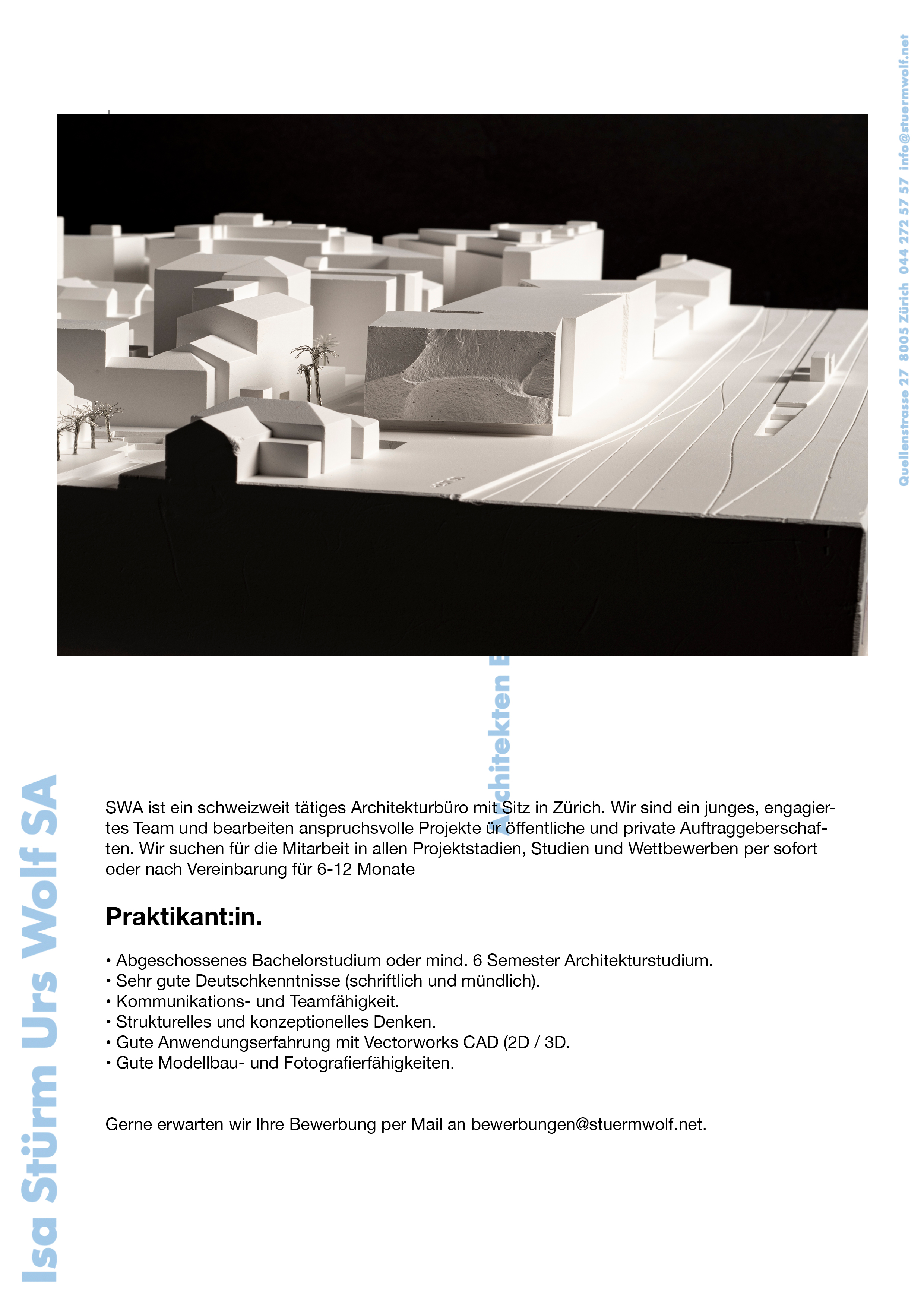 Praktium/Job Inserat