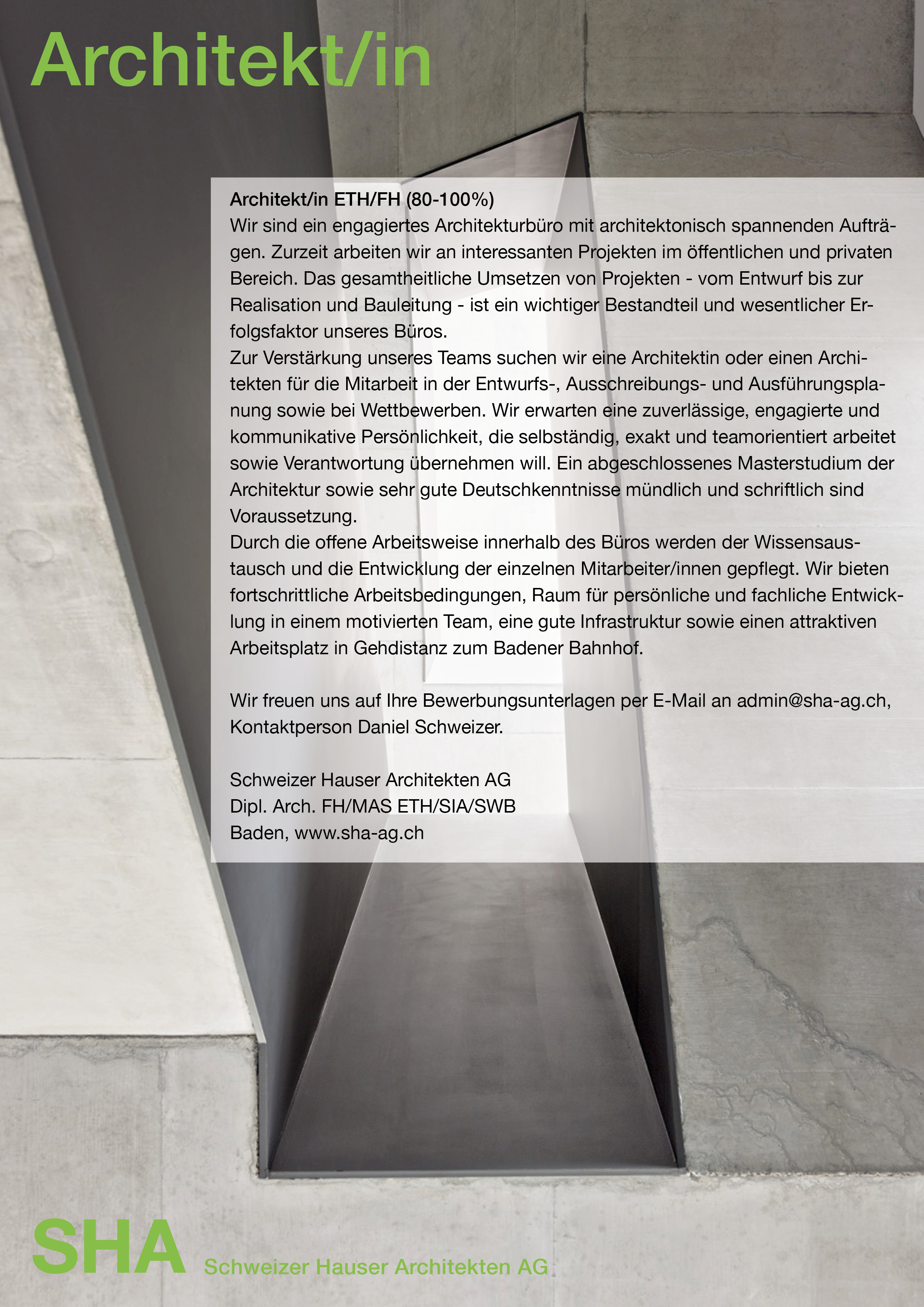 Praktium/Job Inserat