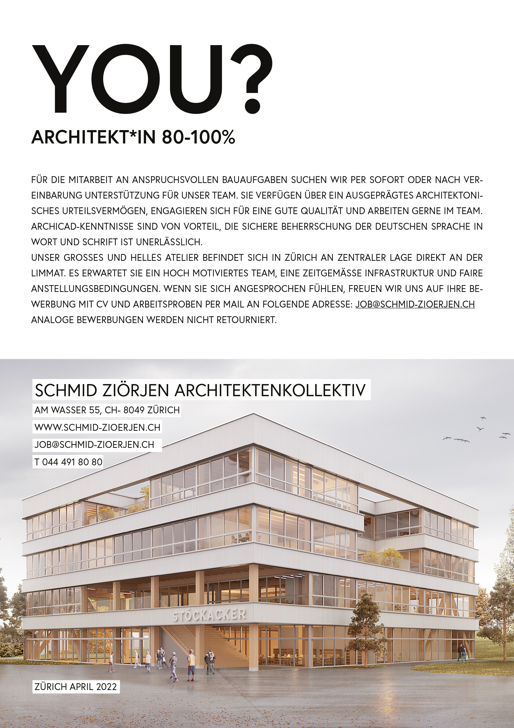 Praktium/Job Inserat
