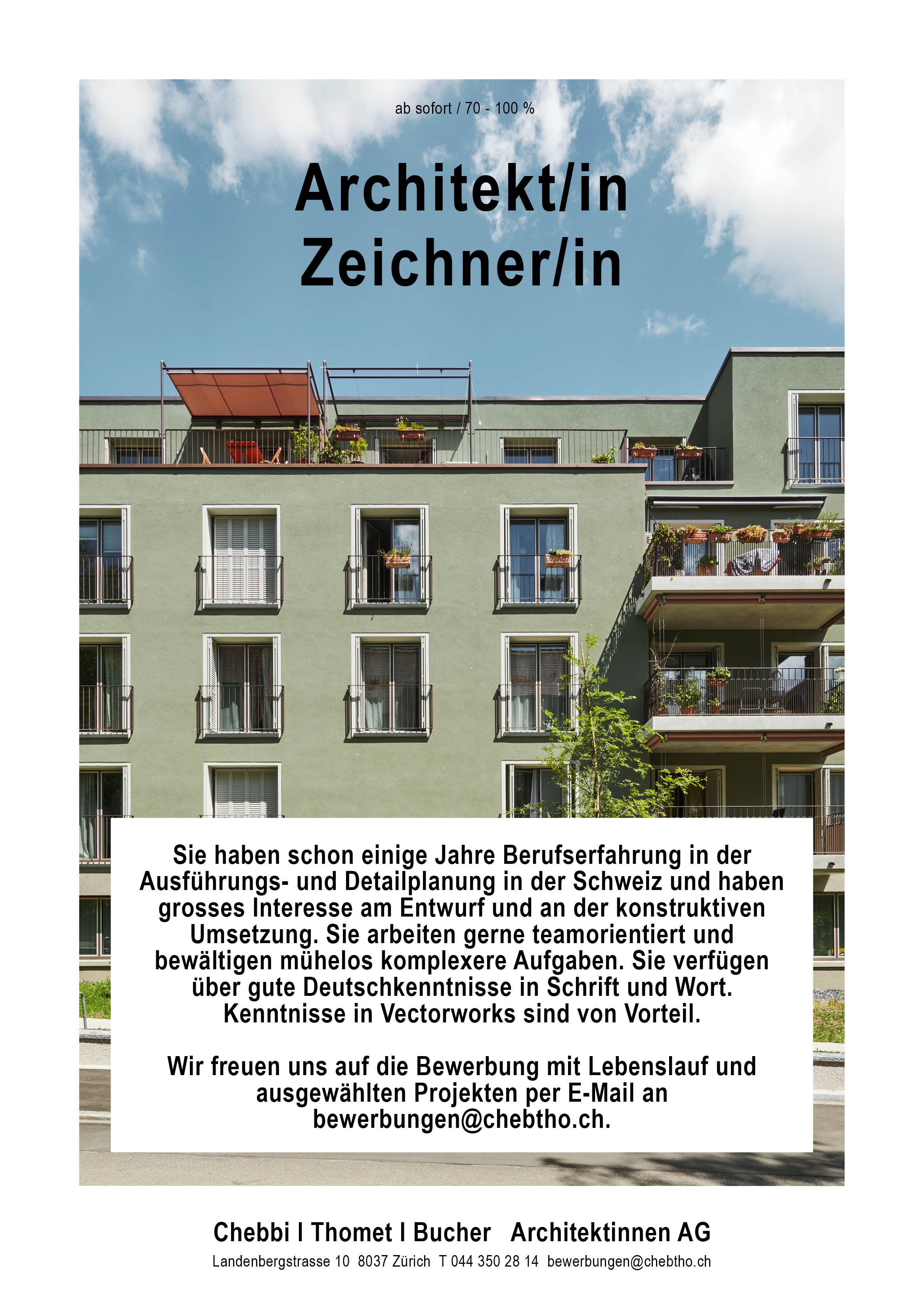 Praktium/Job Inserat