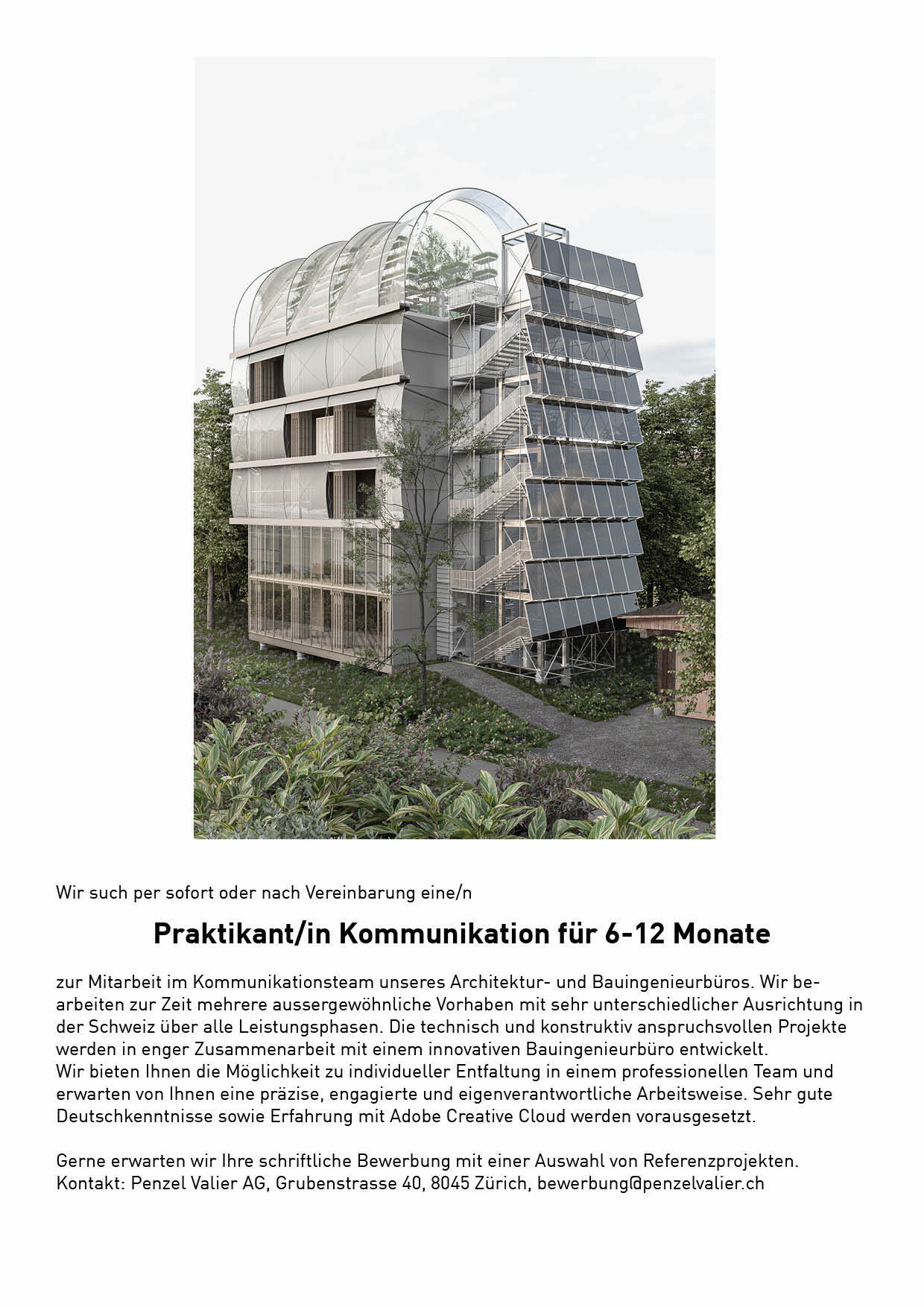 Praktium/Job Inserat