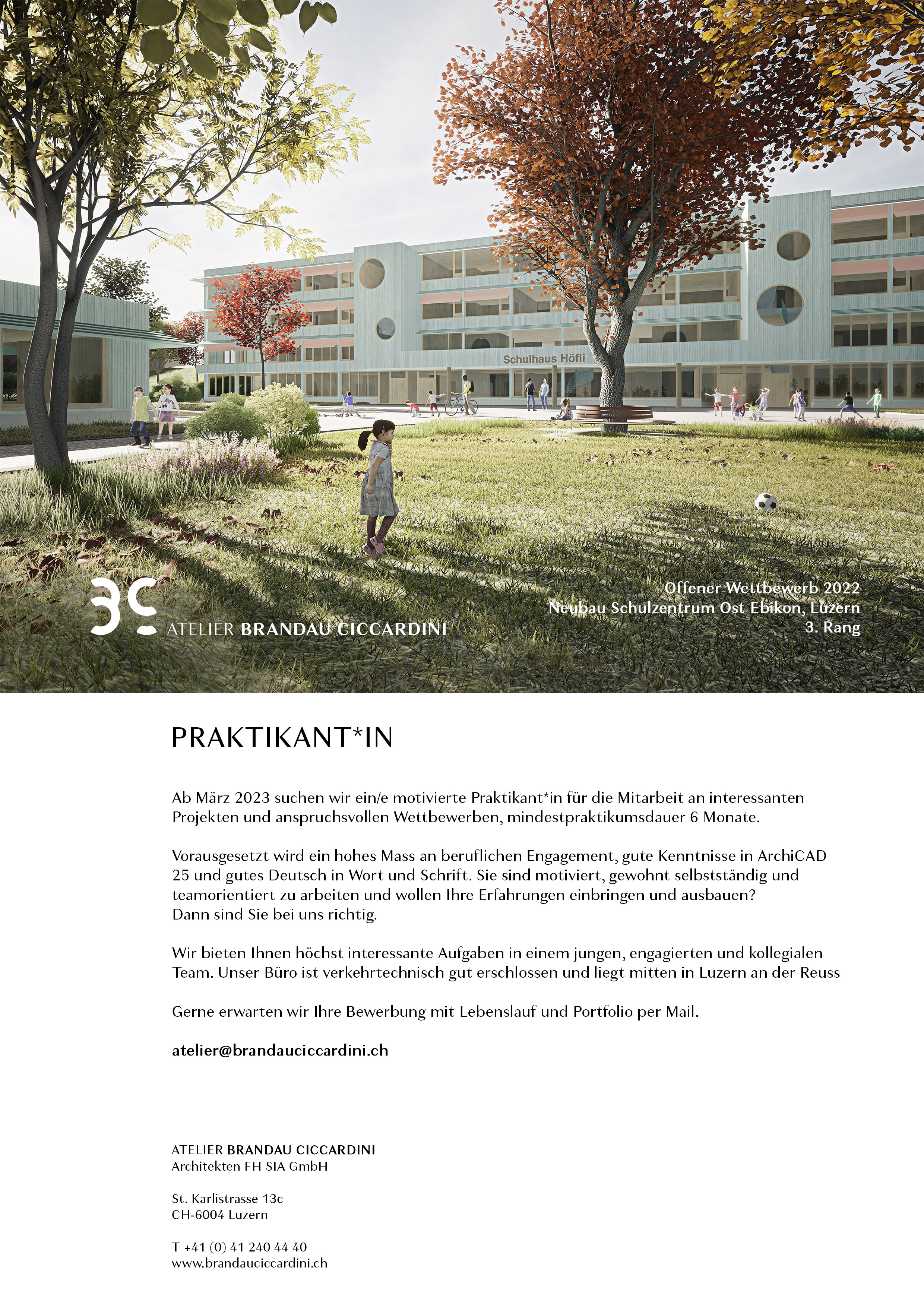 Praktium/Job Inserat