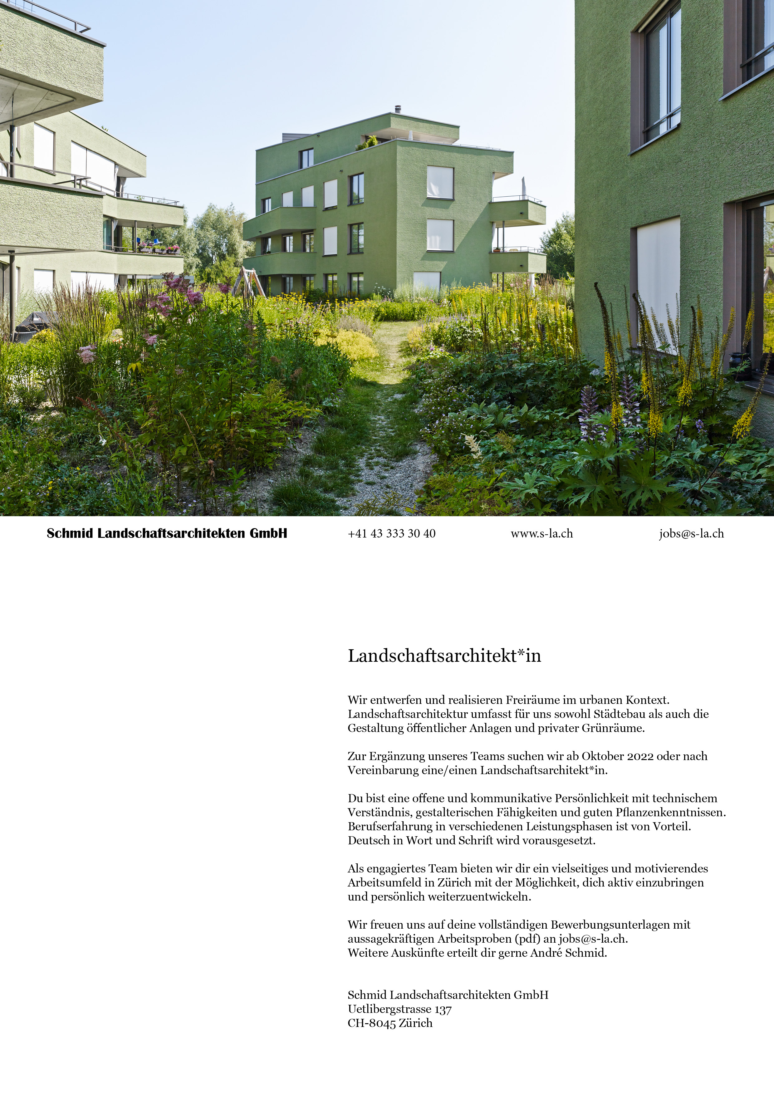 Praktium/Job Inserat