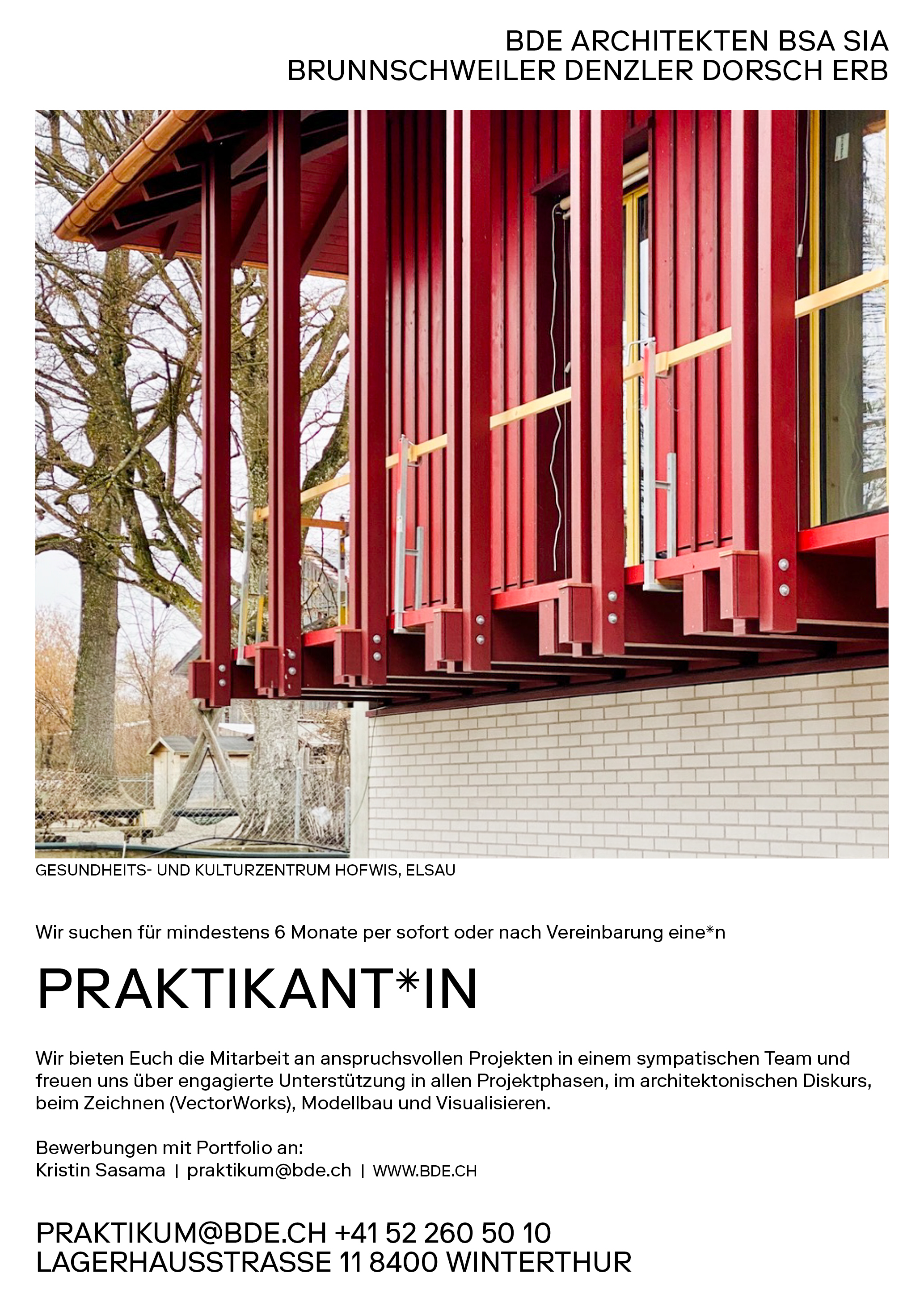 Praktium/Job Inserat