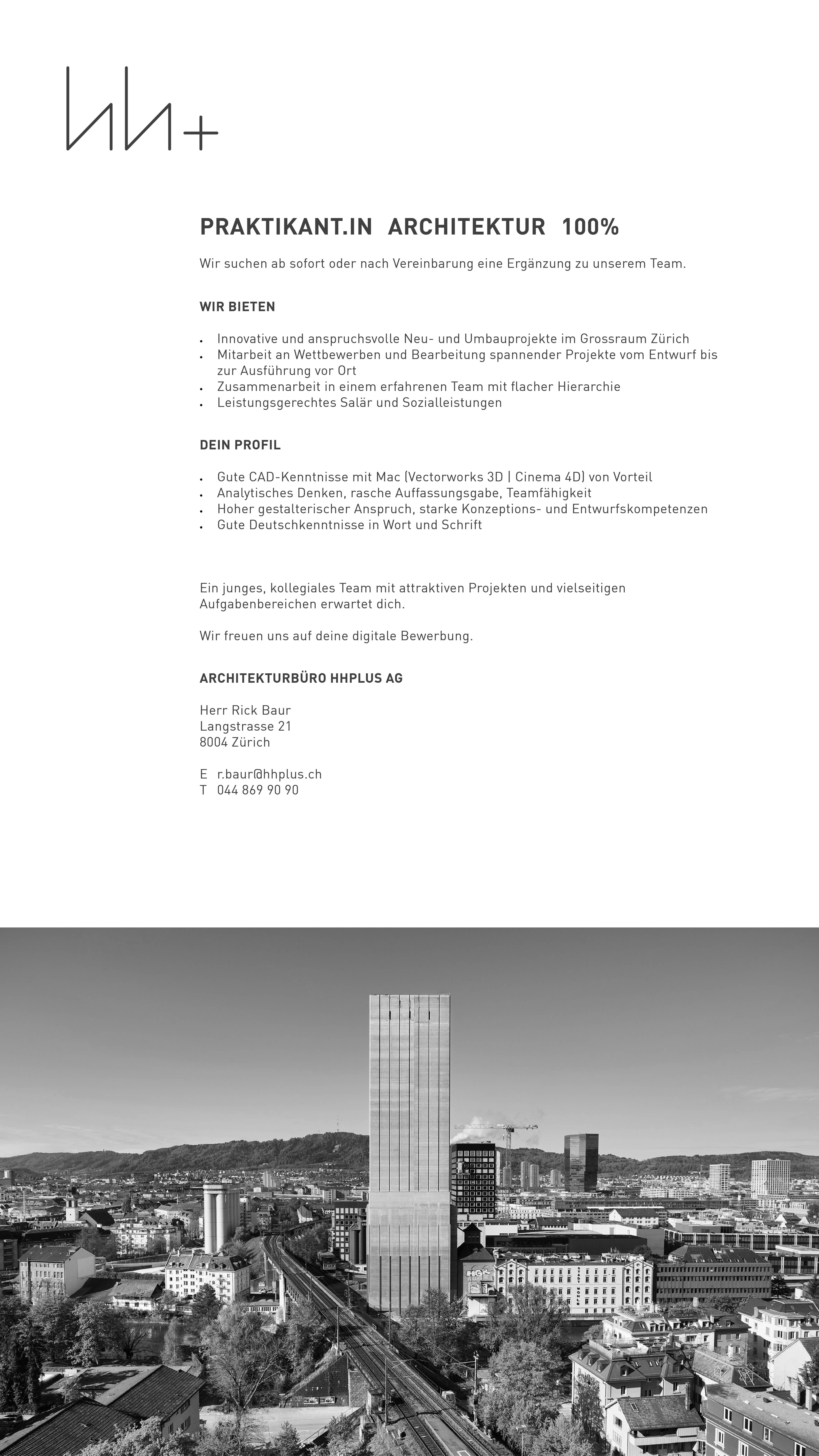 Praktium/Job Inserat