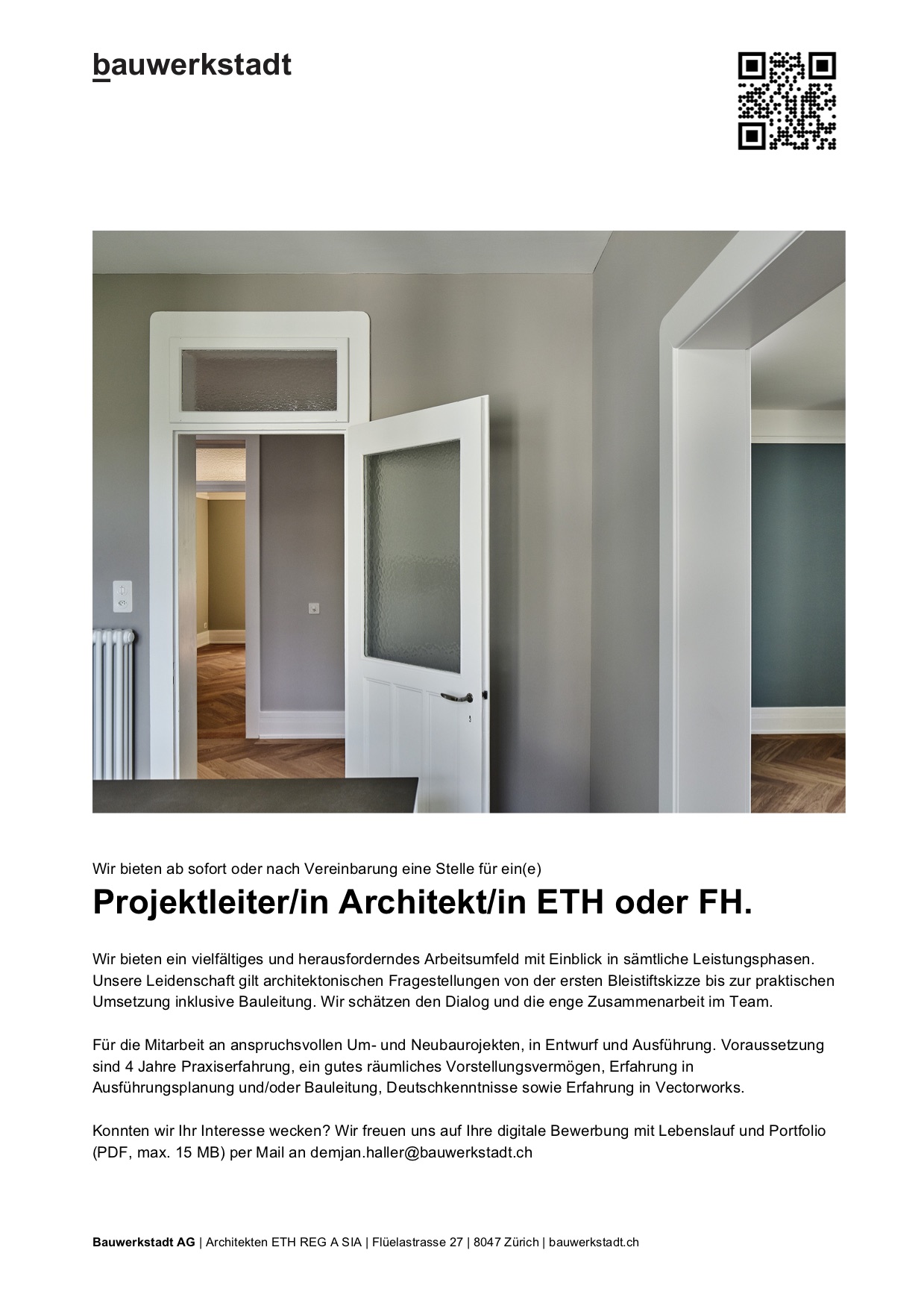 Praktium/Job Inserat