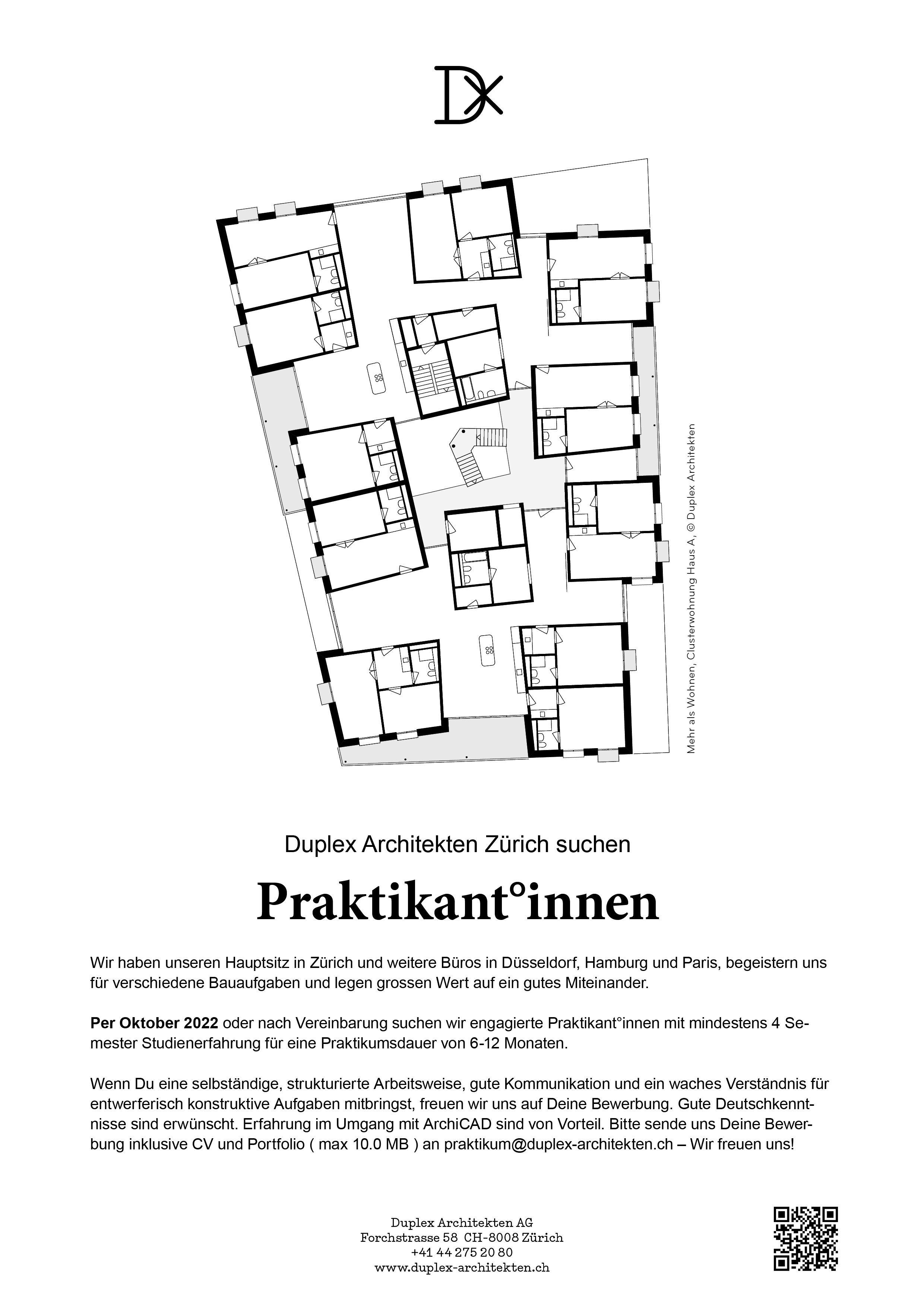 Praktium/Job Inserat