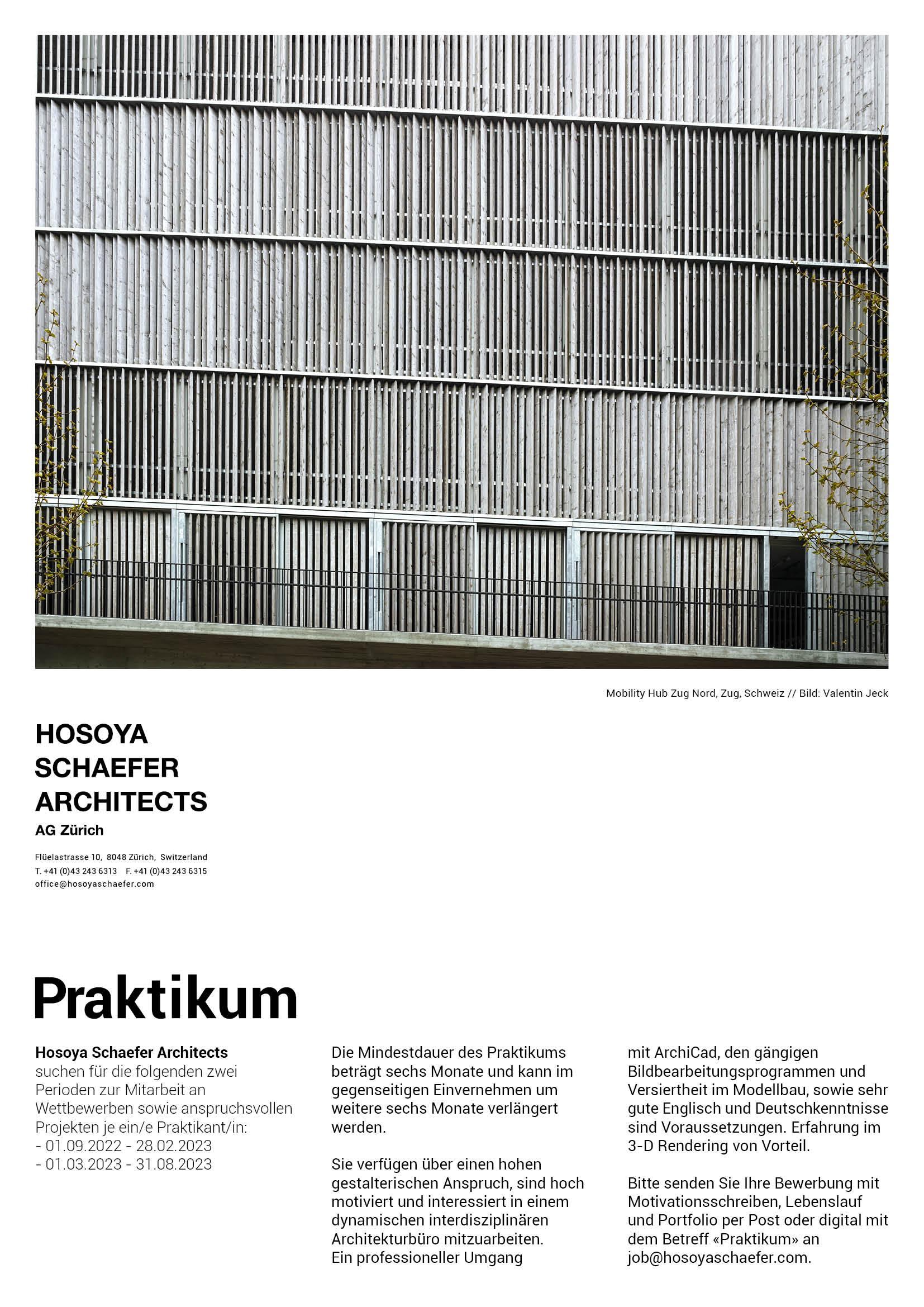 Praktium/Job Inserat