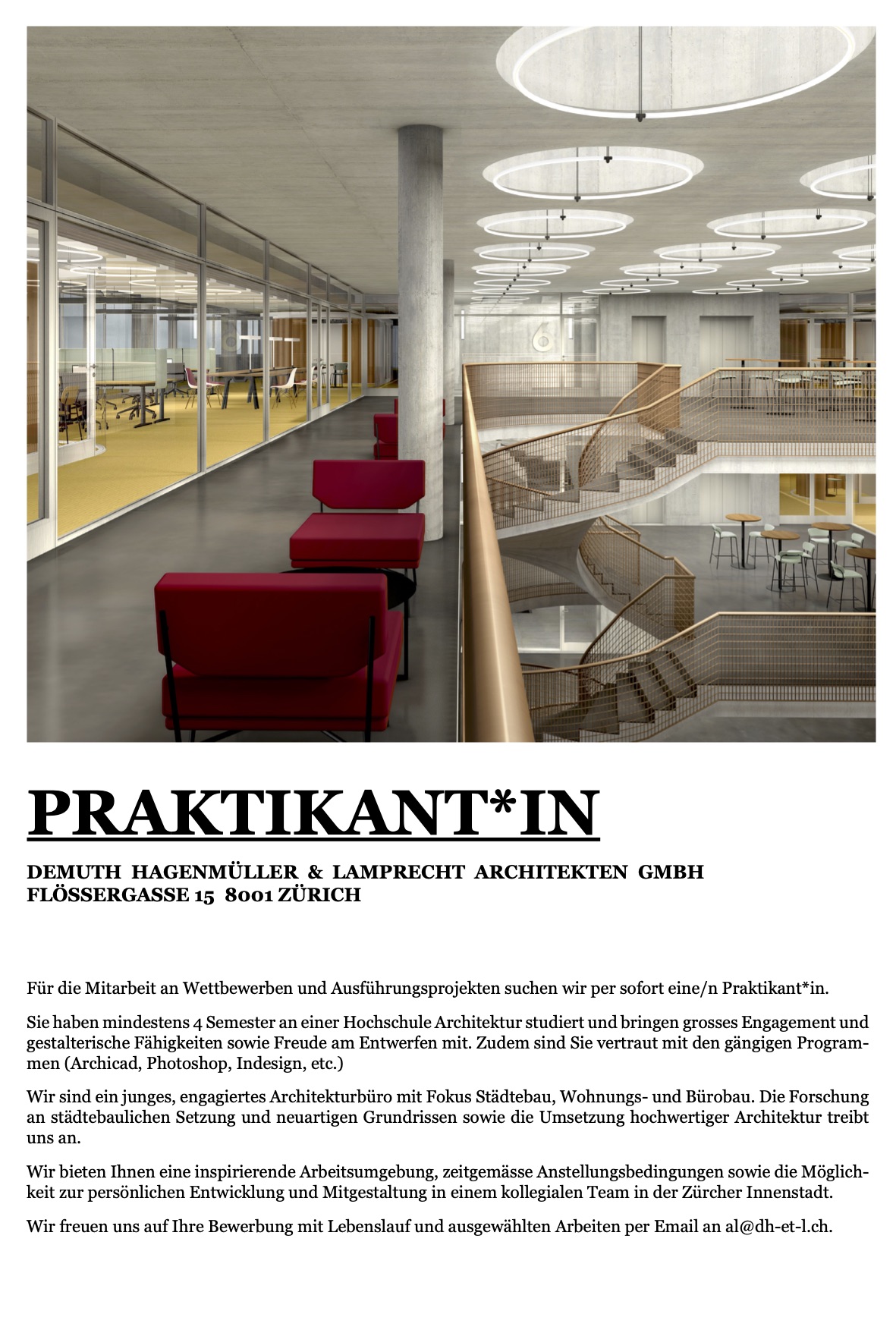 Praktium/Job Inserat