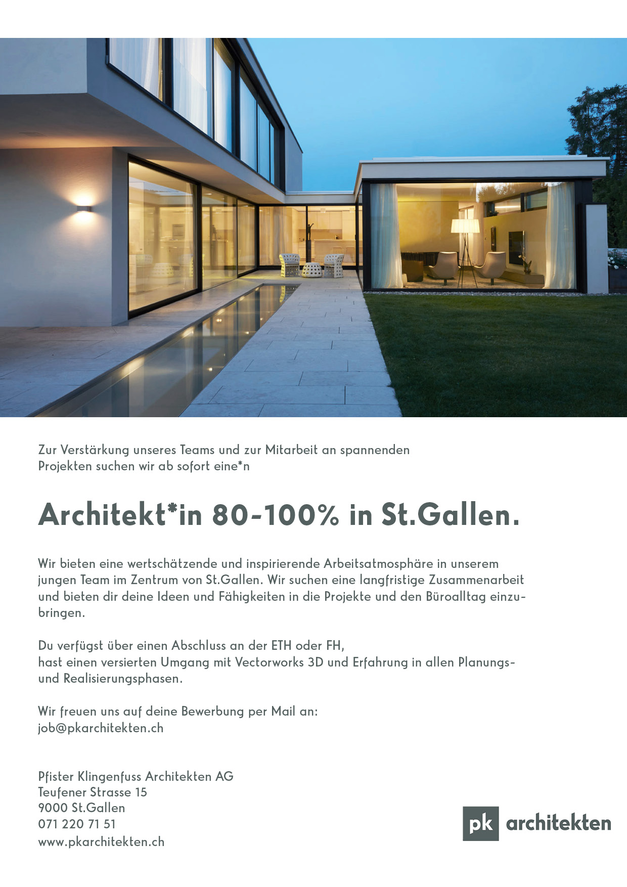 Praktium/Job Inserat