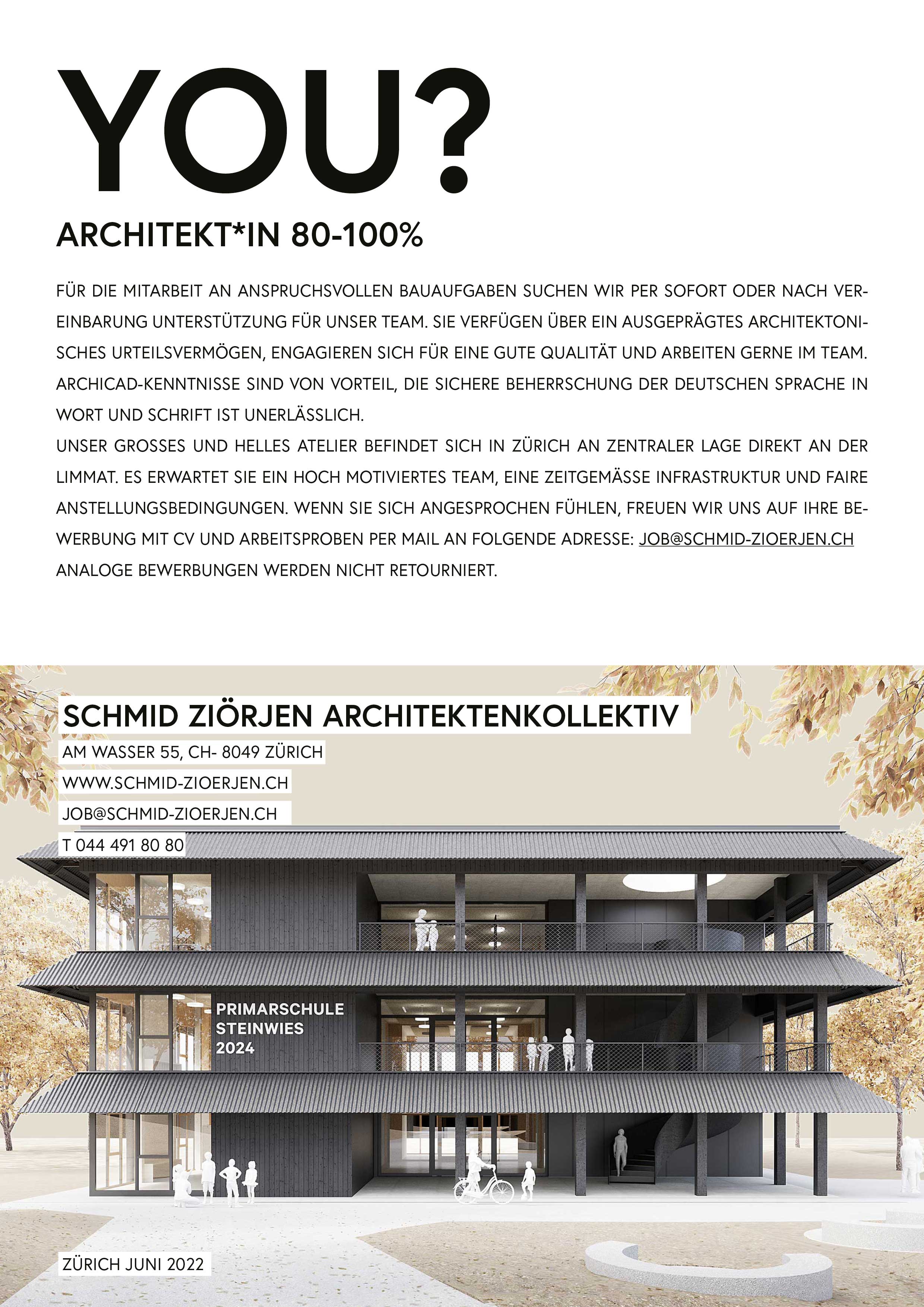 Praktium/Job Inserat