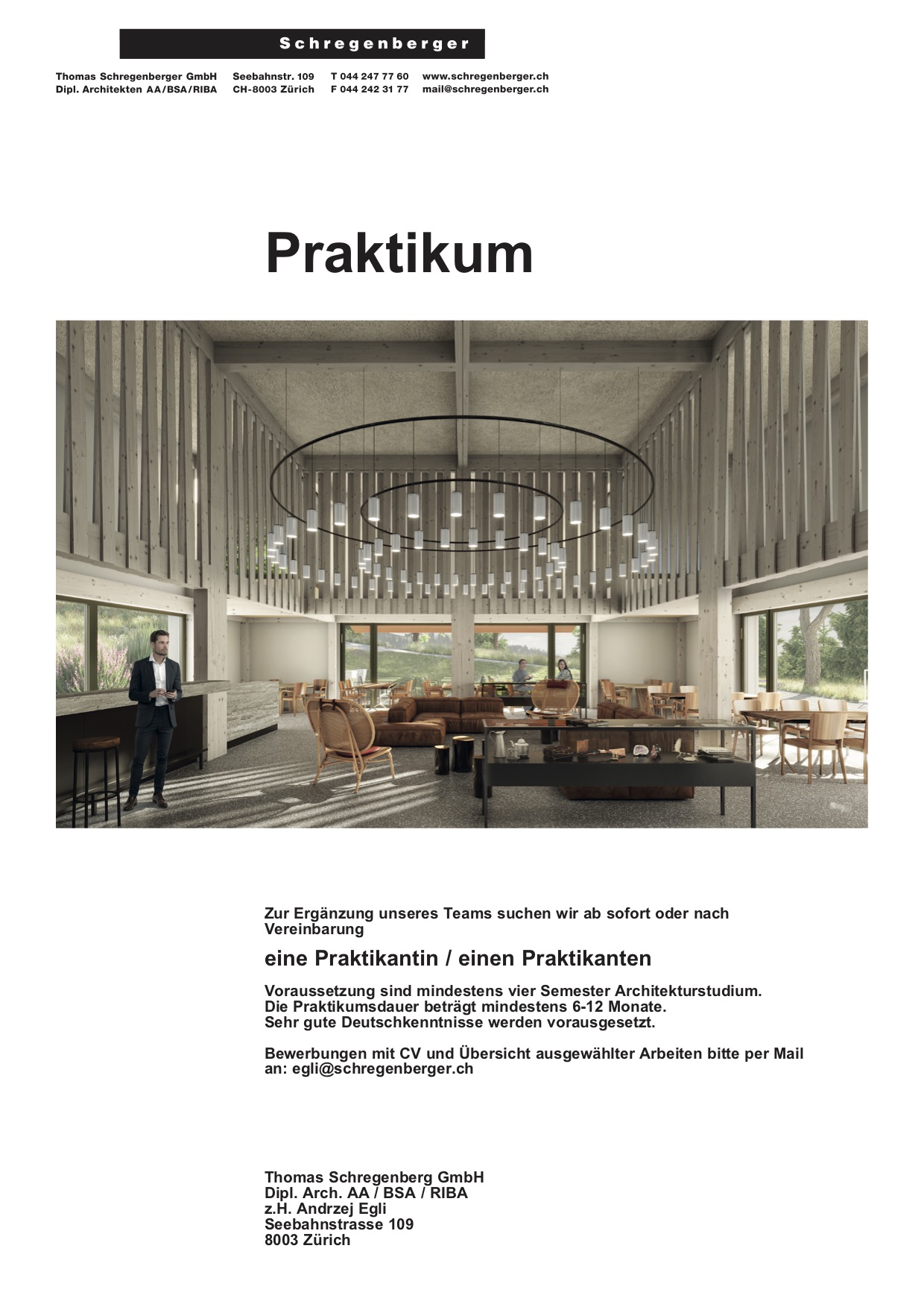 Praktium/Job Inserat
