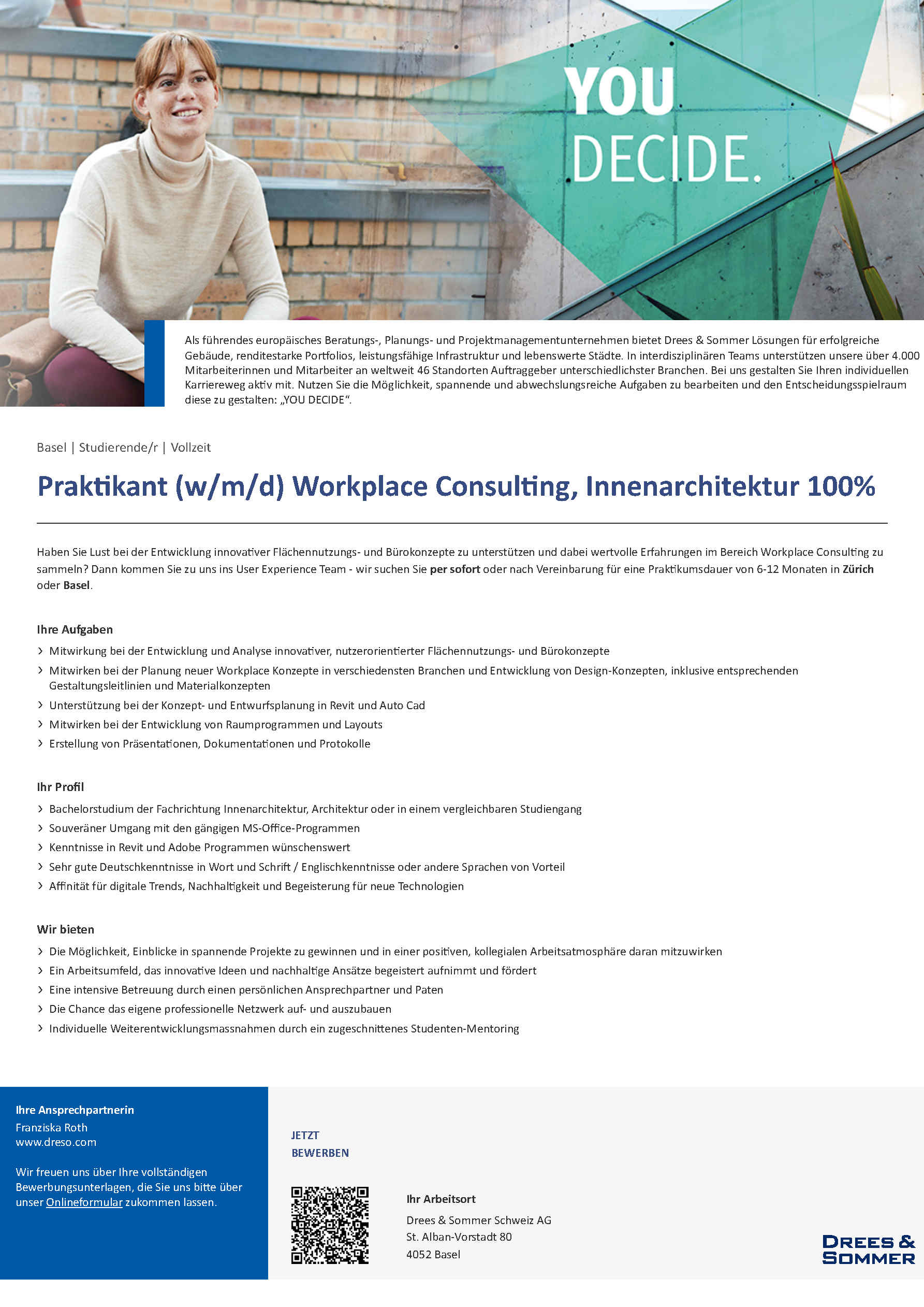 Praktium/Job Inserat