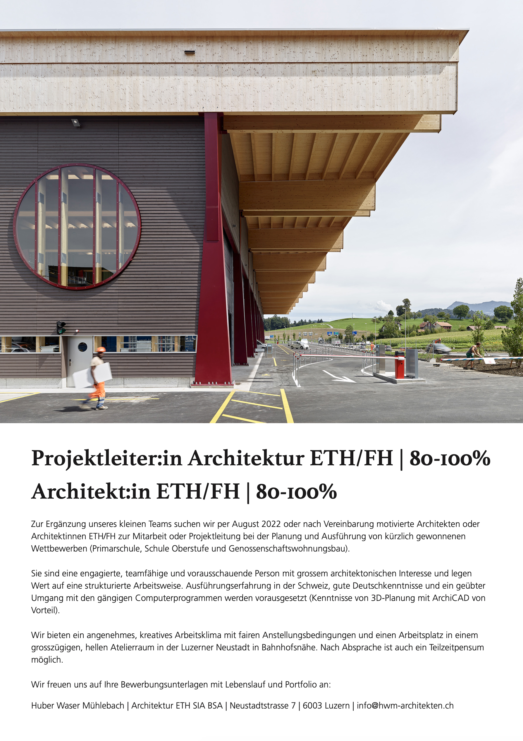 Praktium/Job Inserat