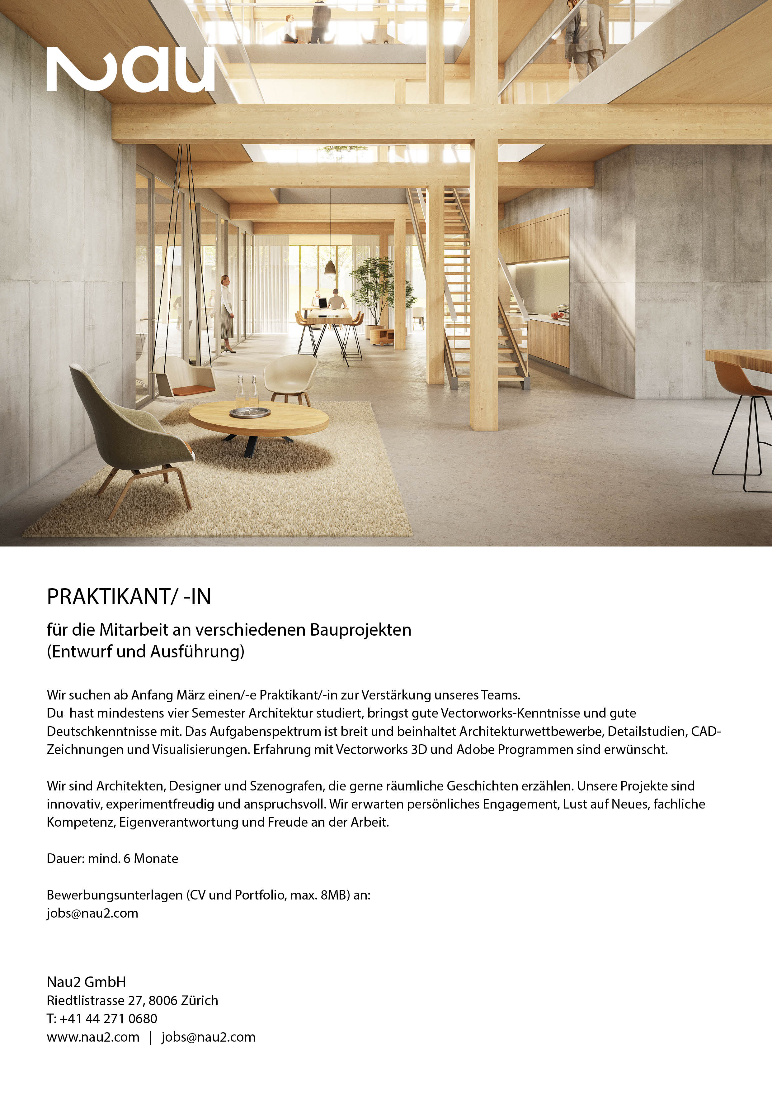 Praktium/Job Inserat