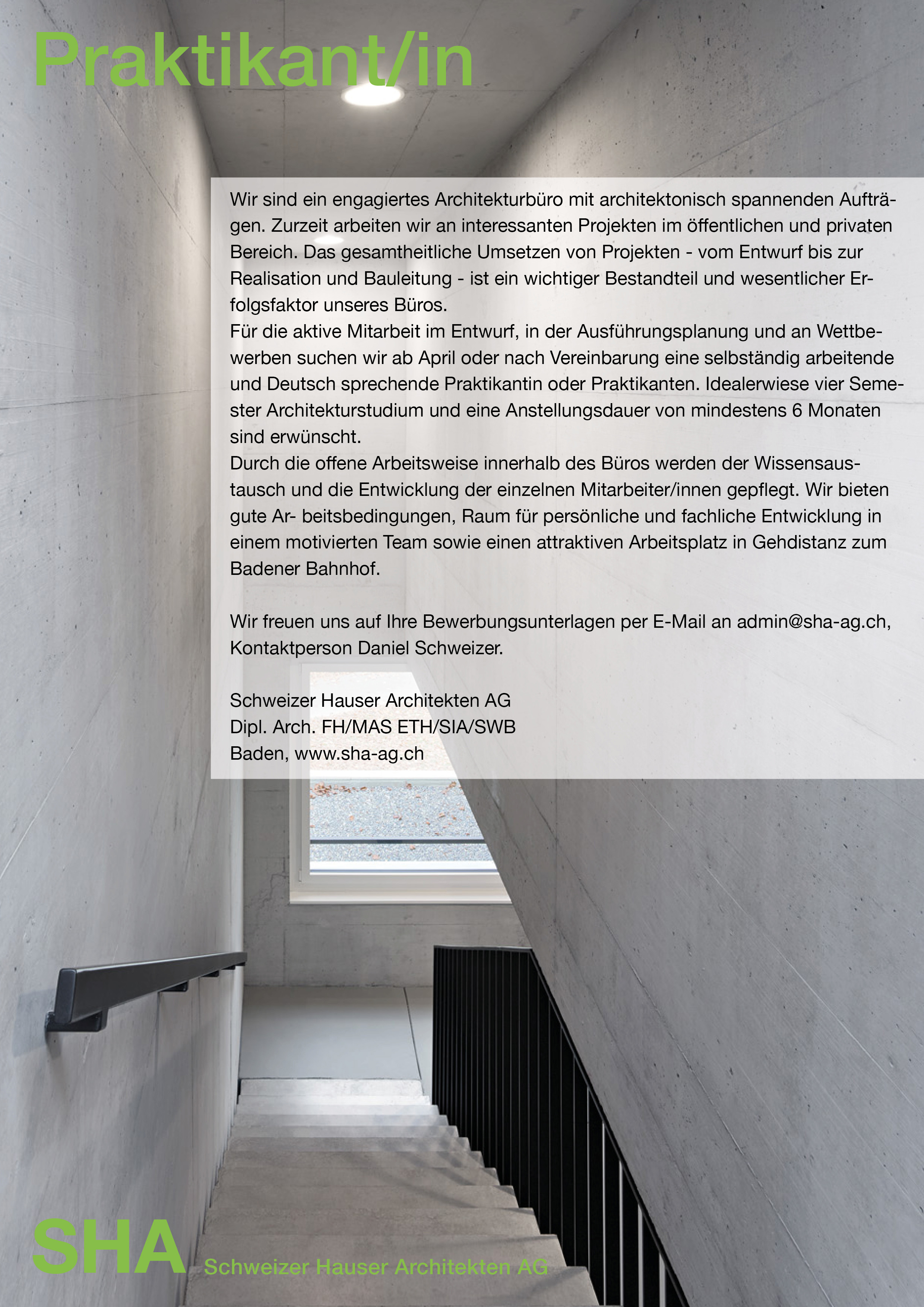 Praktium/Job Inserat