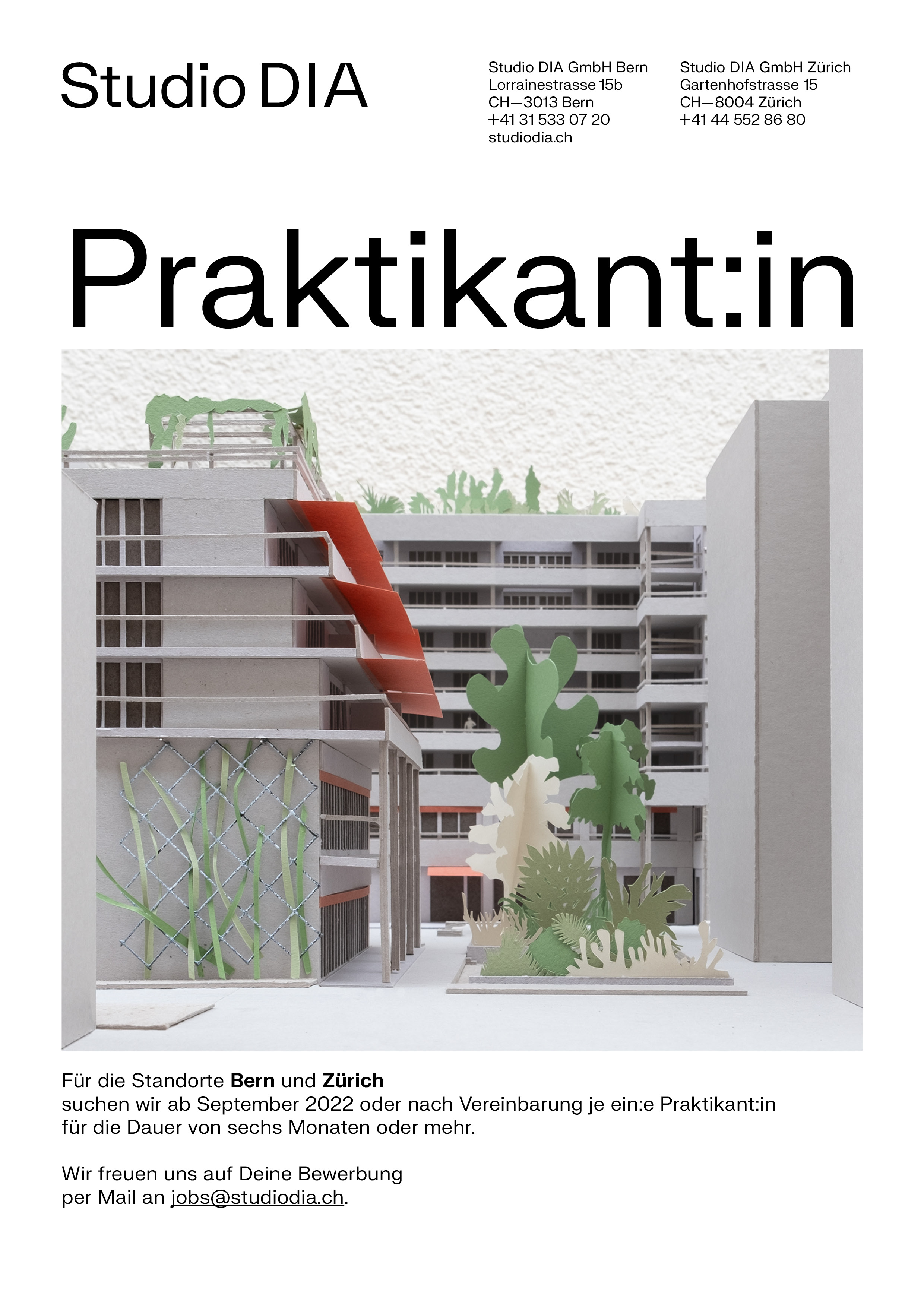 Praktium/Job Inserat
