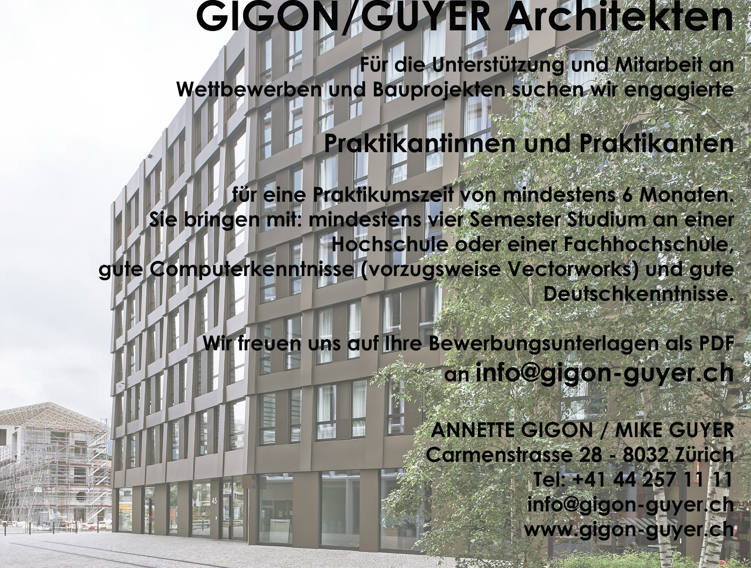 Praktium/Job Inserat
